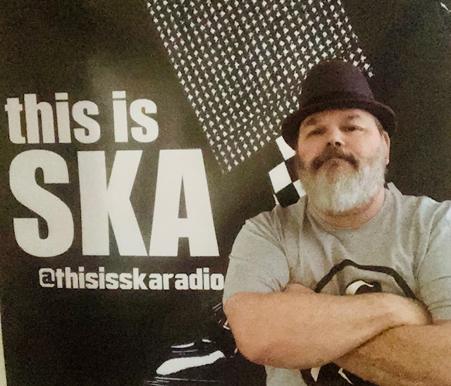 The banner for This is Ska. The background is a checkerboard black and white, with a black area that reads 